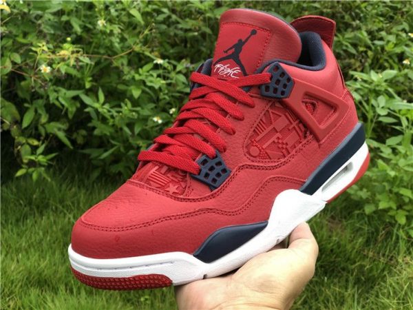 Jordan 4 FIBA Gym Red CI1184-617 on hand look