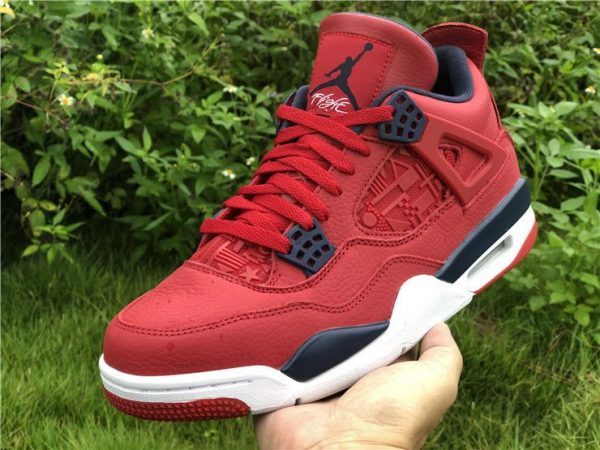 Jordan 4 FIBA Gym Red CI1184-617 on hand look