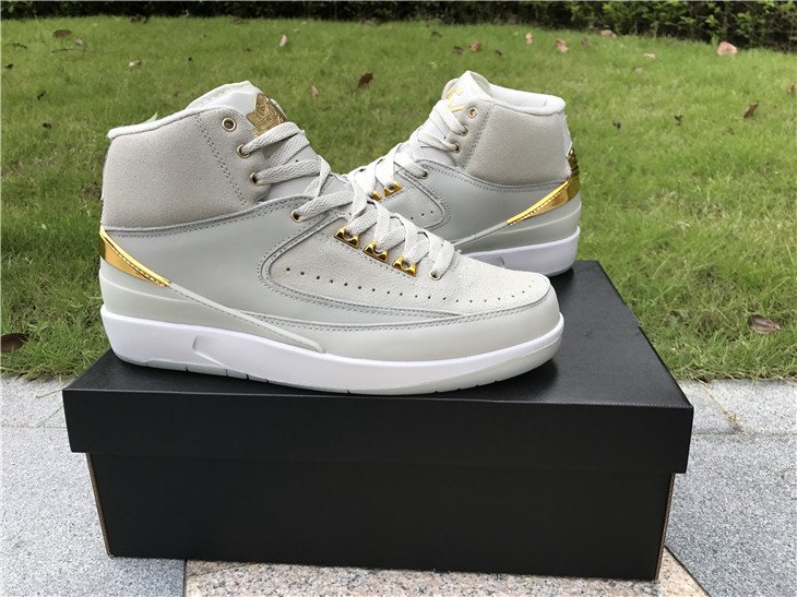 jordan 2 white and gold