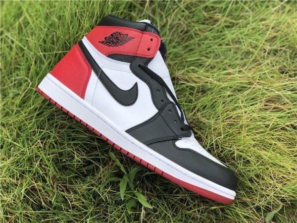 Air Jordan 1 Black Toe White Black-Gym Red