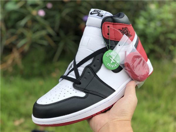 Air Jordan 1 Black Toe White Black-Gym Red on hand