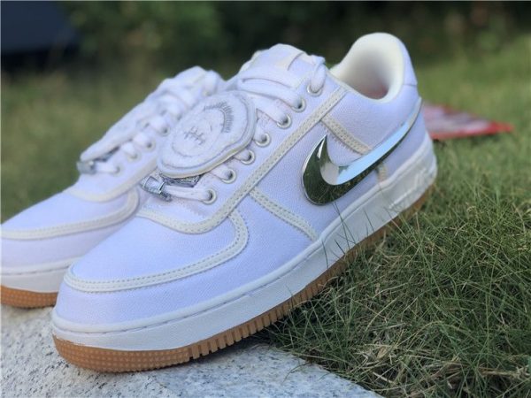Air Force 1 Low Travis Scott White Removable Swoosh shoes