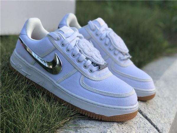Air Force 1 Low Travis Scott White Removable Swoosh sneaker