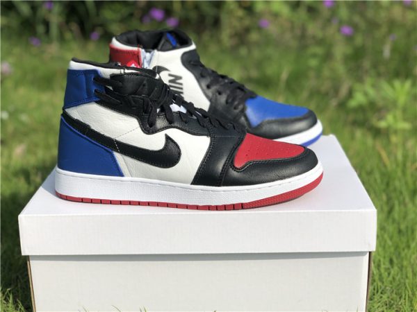 Air Jordan 1 Rebel Top 3 Black Varsity Red-Royal