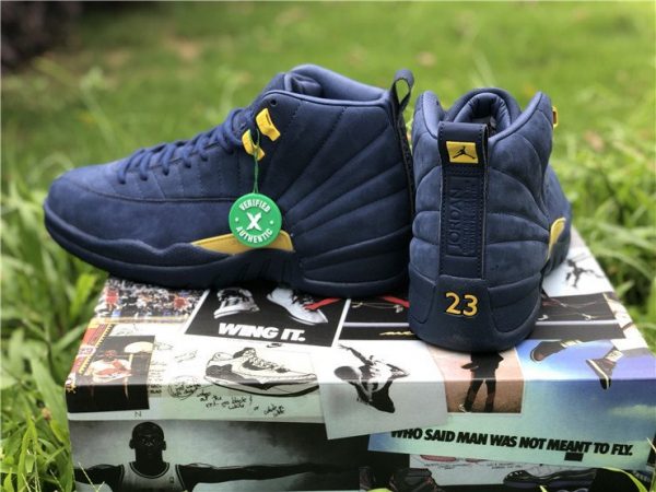 Air Jordan 12 Rtr Michigan Nrg michigan heel