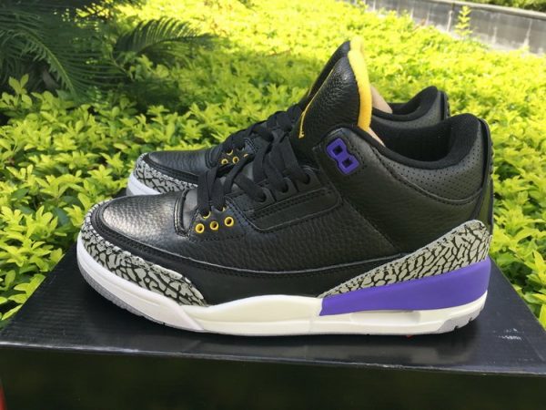 Black Nike Air Jordan 3 Lakers Kobe Bryant Pack