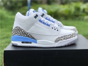 Air Jordan 3 UNC PE White University Blue