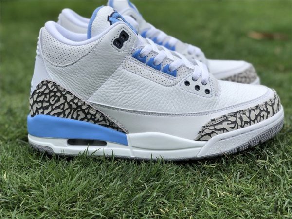 Air Jordan 3 UNC PE White University Blue sneaker