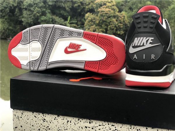 Air Jordan 4 Bred 2019 nike air logo