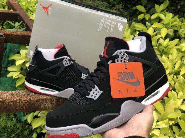 Air Jordan 4 Bred 2019 on hand