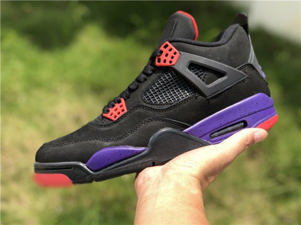 Air Jordan 4 NRG Raptors Black Court Purple shoes