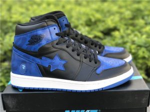 BAPE Air Jordan 1 Royal Blue Black