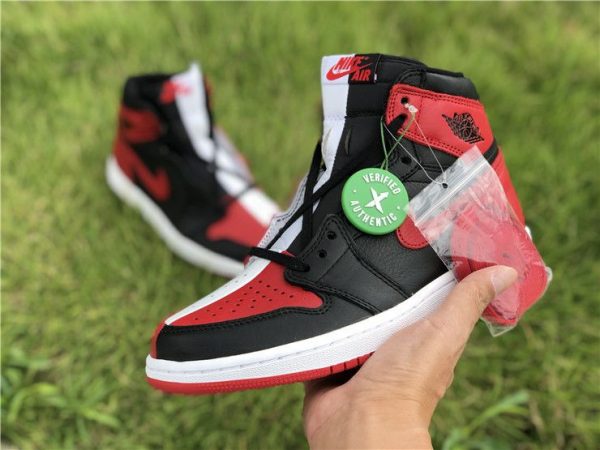 Jordan 1 Homage To Home Black Red White on hand