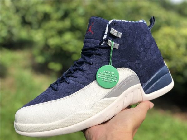 Jordan 12 International Flight College Navy for sale