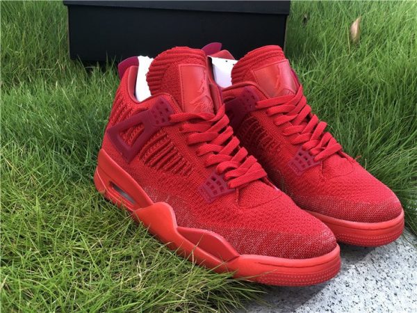 Jordan 4 Flyknit University Red shoes