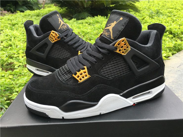 Air Retro Royalty Black Suede/Metallic Gold