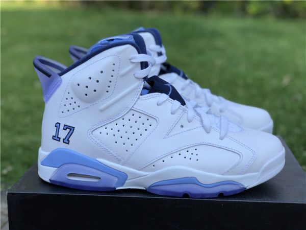 Jordan 6 UNC Championship White University Blue