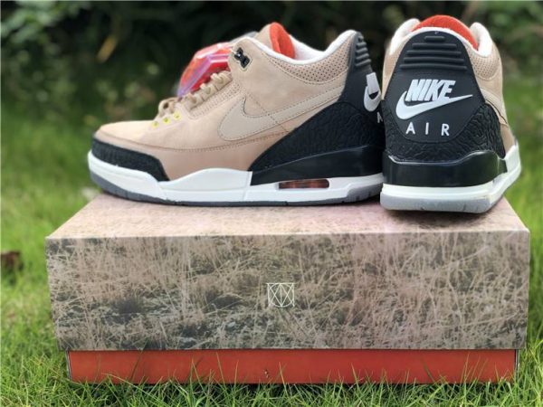 Justin Timberlake x Air Jordan 3 Bio Beige heel