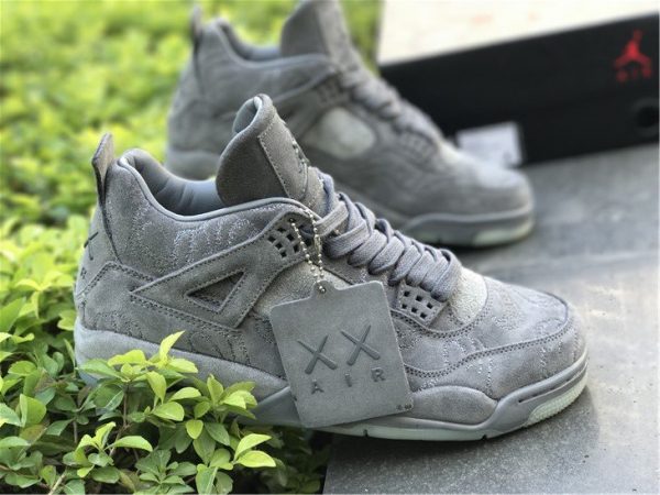 KAWS x Air Jordan 4 Cool Grey shoes