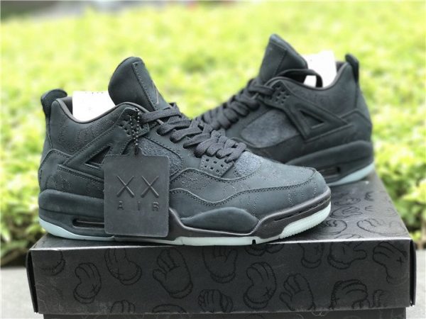 KAWS x Air Jordan 4 in Black sneaker