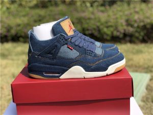 Leewis Jordan 4 Retro Denim Navy AO2571-401