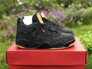 Leewis x Air Jordan 4 Black Denim