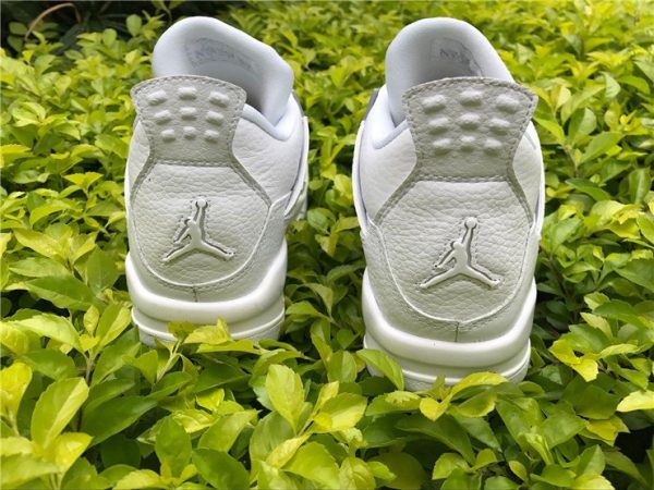 Mens Womens Air Jordan 4 Pure Money heel