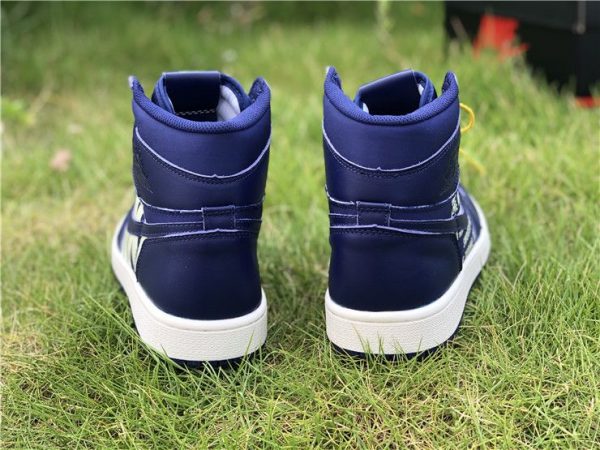Nike Air Jordan 1 Nike Swoosh Blue heel