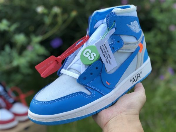 The Ten:Off-White Air Jordan 1 'UNC' University Blue-'Powder Blue'