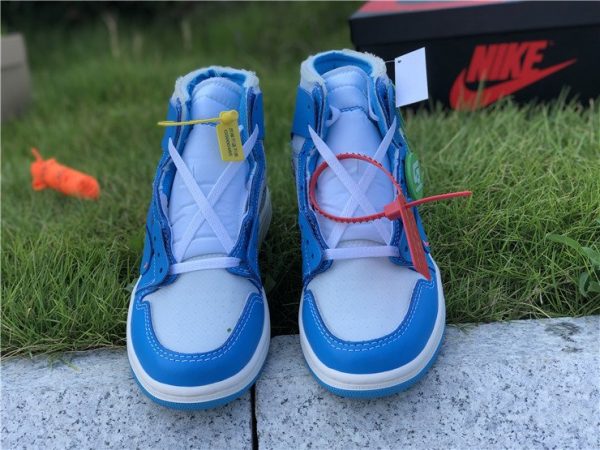 Off-White Air Jordan 1 UNC University Blue front