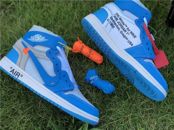 The TenOff-White Air Jordan 1 UNC University Blue for sale