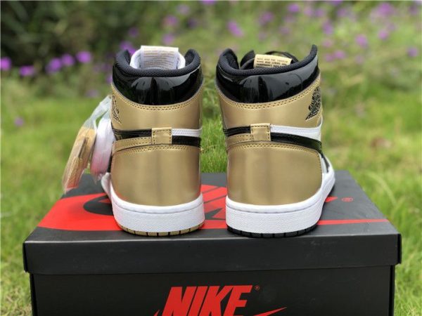 Top 3 Air Jordan 1 High NRG Black Gold back