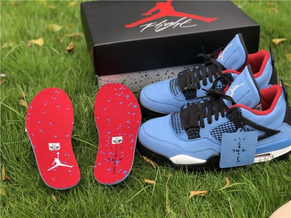 Travis Scott Air Jordan 4 Houston Oilers detail