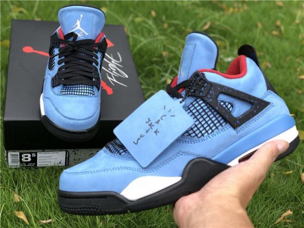 Travis Scott Air Jordan 4 Houston Oilers on hand