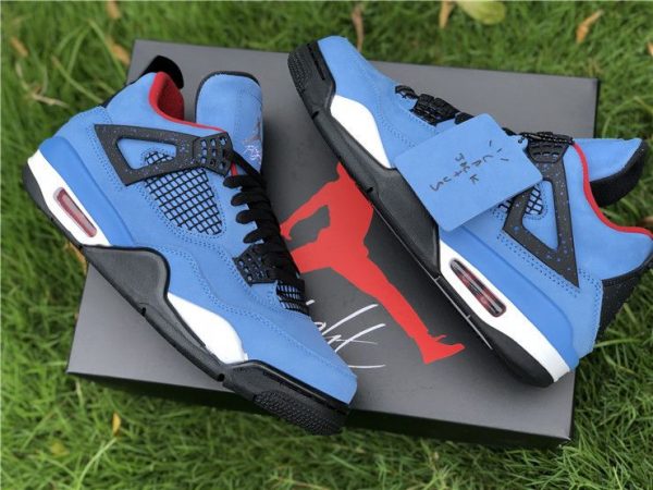 Travis Scott Air Jordan 4 Houston Oilers shoes