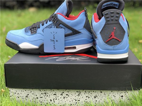 Travis Scott Air Jordan 4 Houston Oilers sneaker