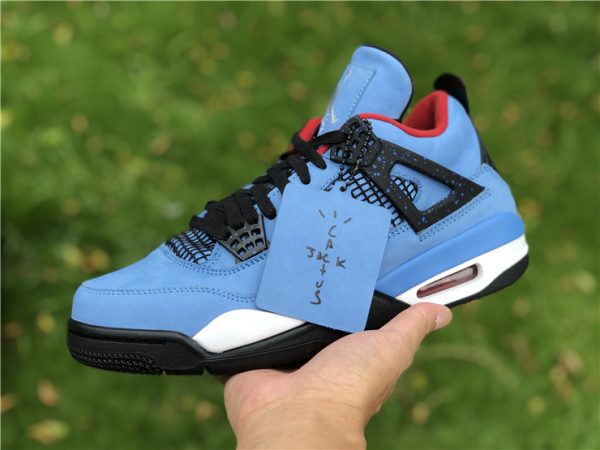 University Blue Air Jordan 4 Houston Oilers trainer