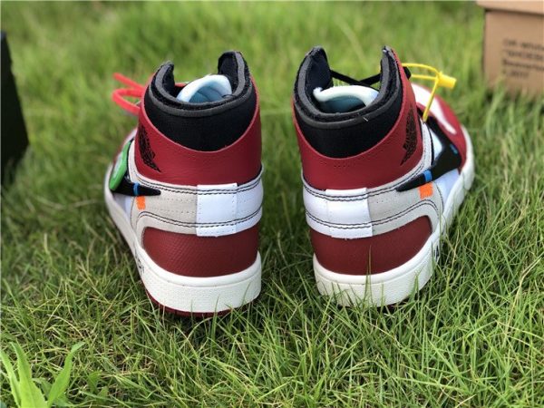 Virgil Abloh Nike Air Jordan 1 Off-White Chicago heel