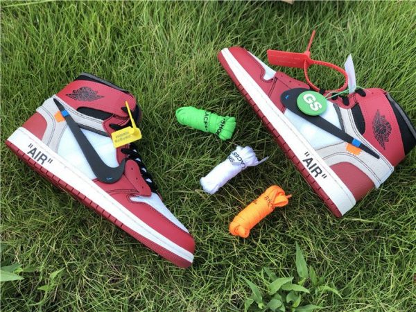 Virgil Abloh Nike Air Jordan 1 Off-White Chicago panels