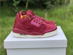 Womens Air Jordan 3 Bordeaux Nubuck