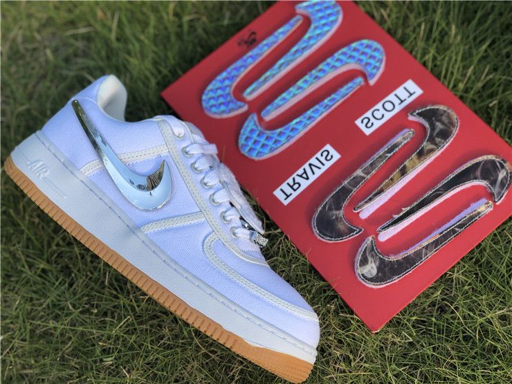 Nike Air Force 1 Low Travis Scott White Removable Swoosh