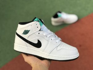 Air Jordan 1 Mid BG Hyper Jade White