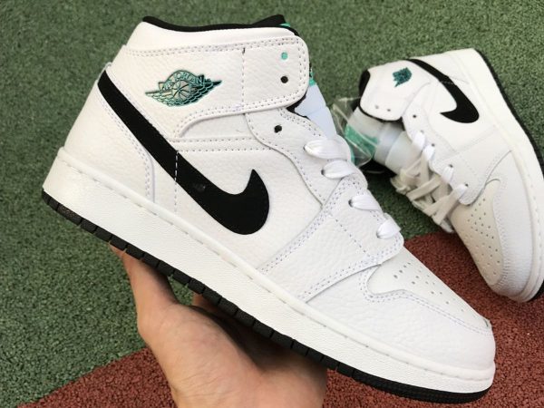 Air Jordan 1 Mid BG Hyper Jade White on hand