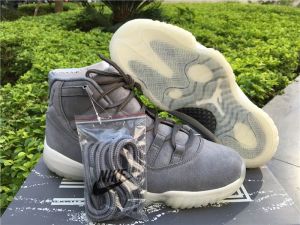 Air Jordan 11 Retro Prem grey Suede for sale