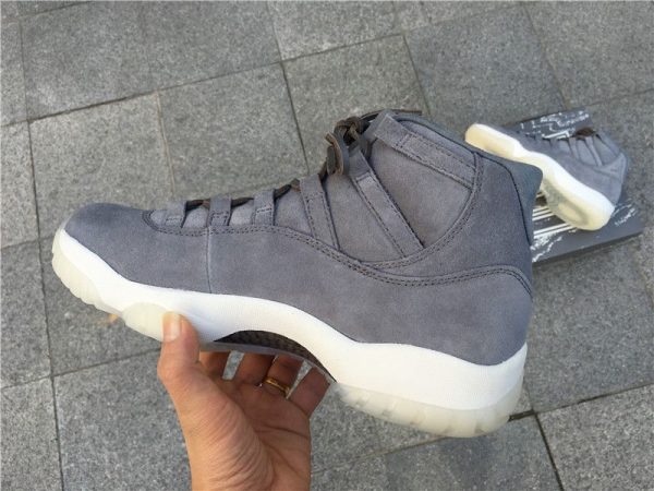 Air Jordan 11 Retro Prem grey Suede on hand