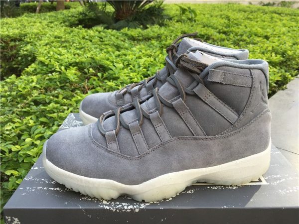 Air Jordan 11 Retro Prem grey Suede sneaker