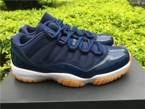 Air Jordan 11 XI Low Navy Gum Navy Blue