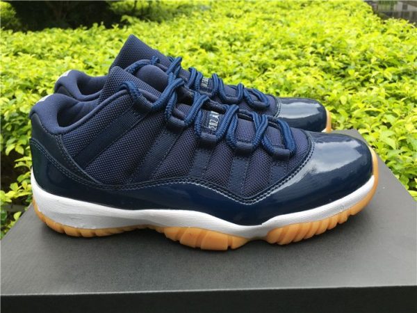 Air Jordan 11 XI Low Navy Gum Navy Blue