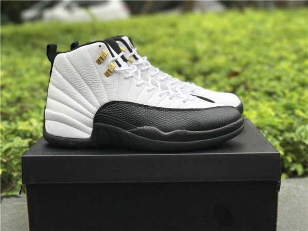 Air Jordan 12 Taxi White Black 2018