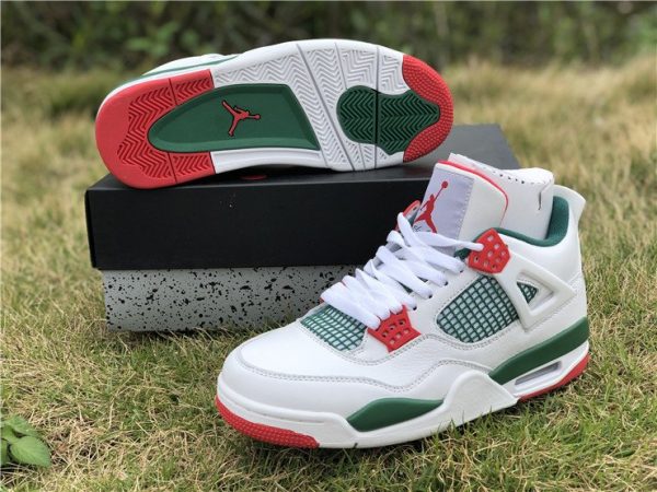 Air Jordan 4 Gucci White Green-Red snaker